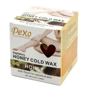 Холодный воск для депиляции wokali depilatory honey cold wax honey / мед 380 г